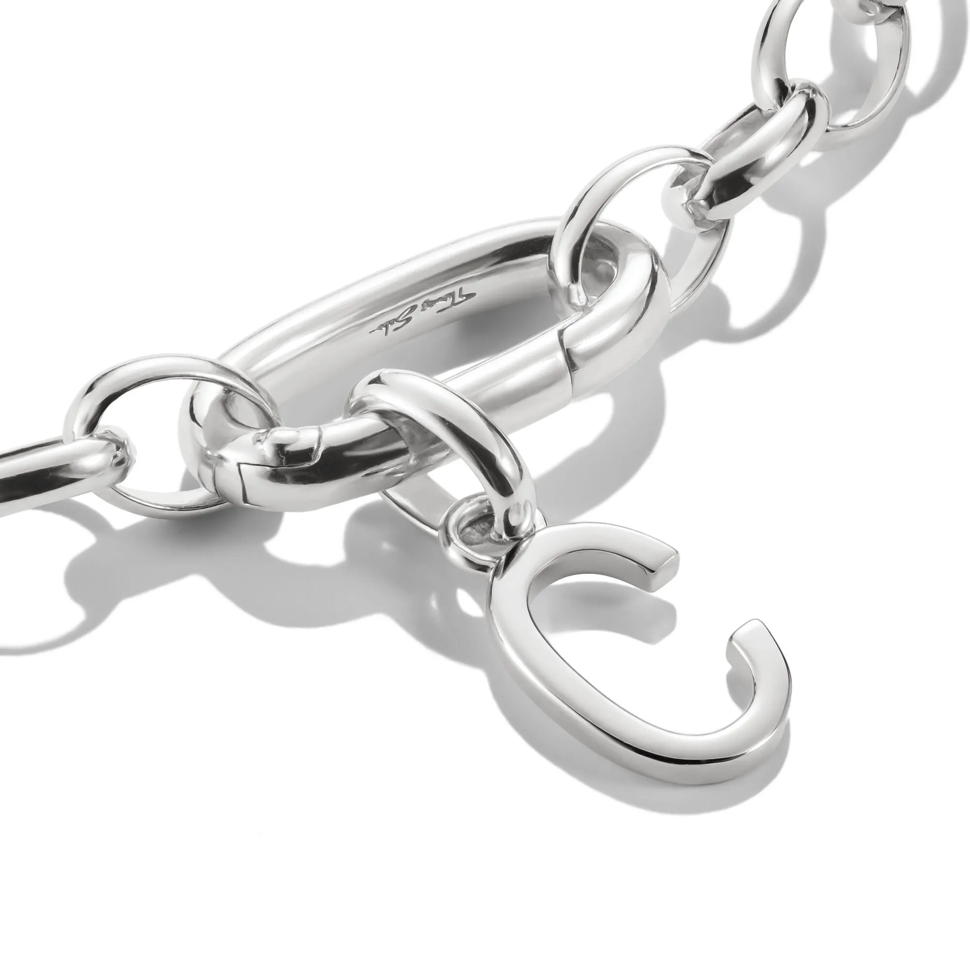 Connect Charm letter C Silver