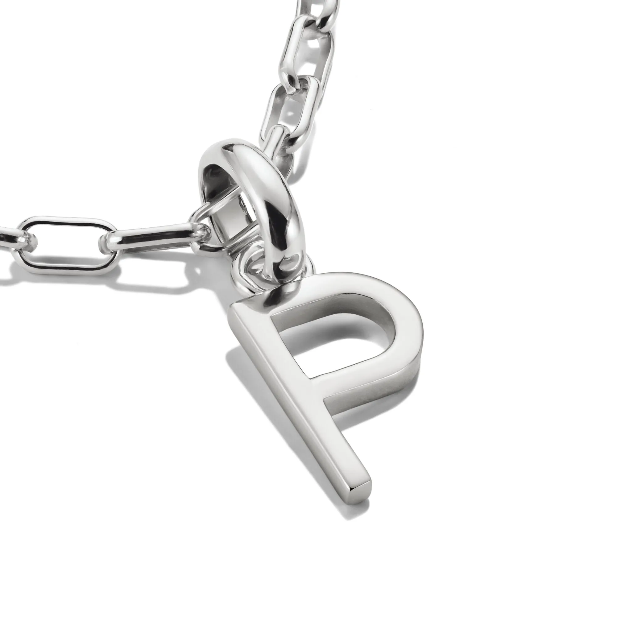 Connect Charm letter P Silver
