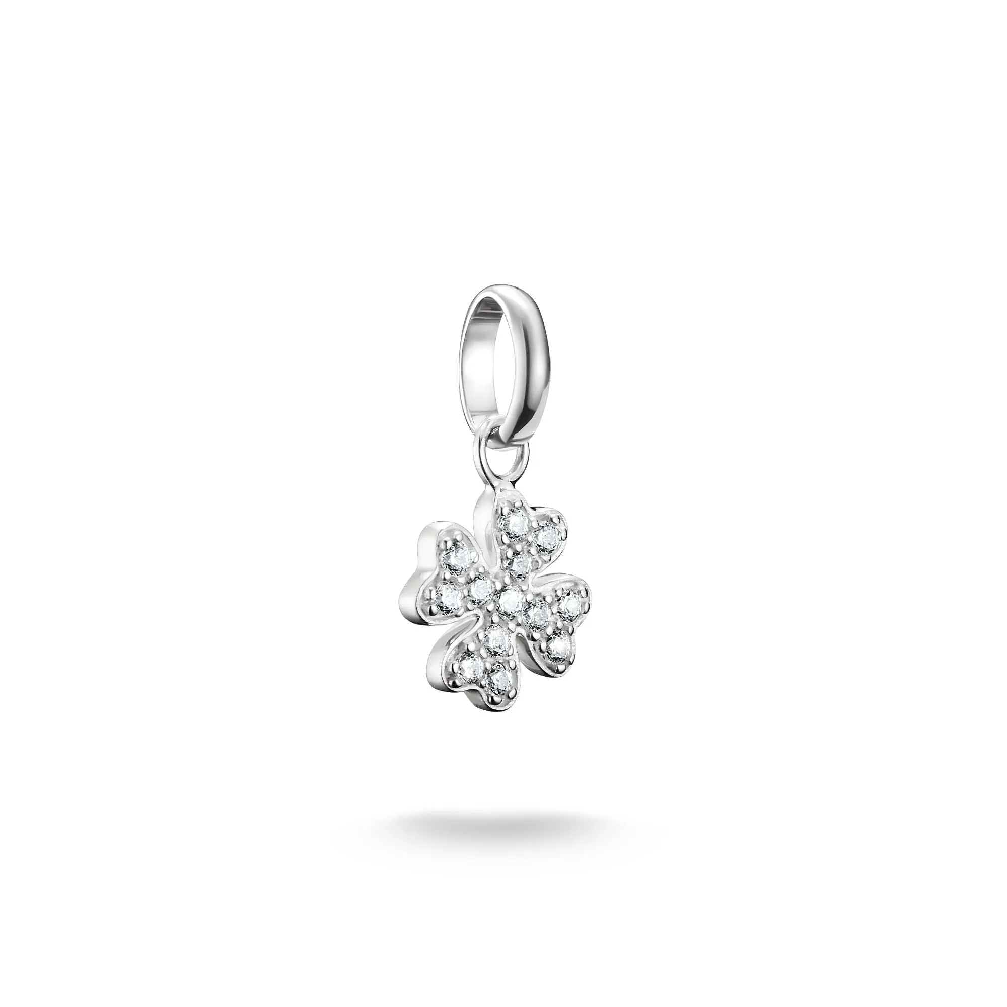 Connect Charm lucky clover with stones