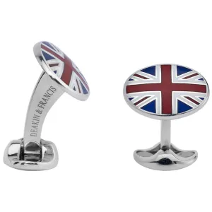 Deakin & Francis Cufflinks Sterling Silver Union Jack Cufflinks