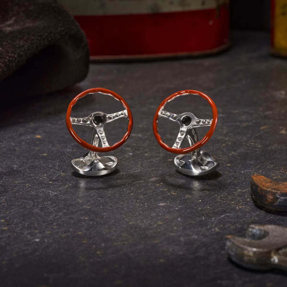 Deakin & Francis Cufflinks Vintage Steering Wheel