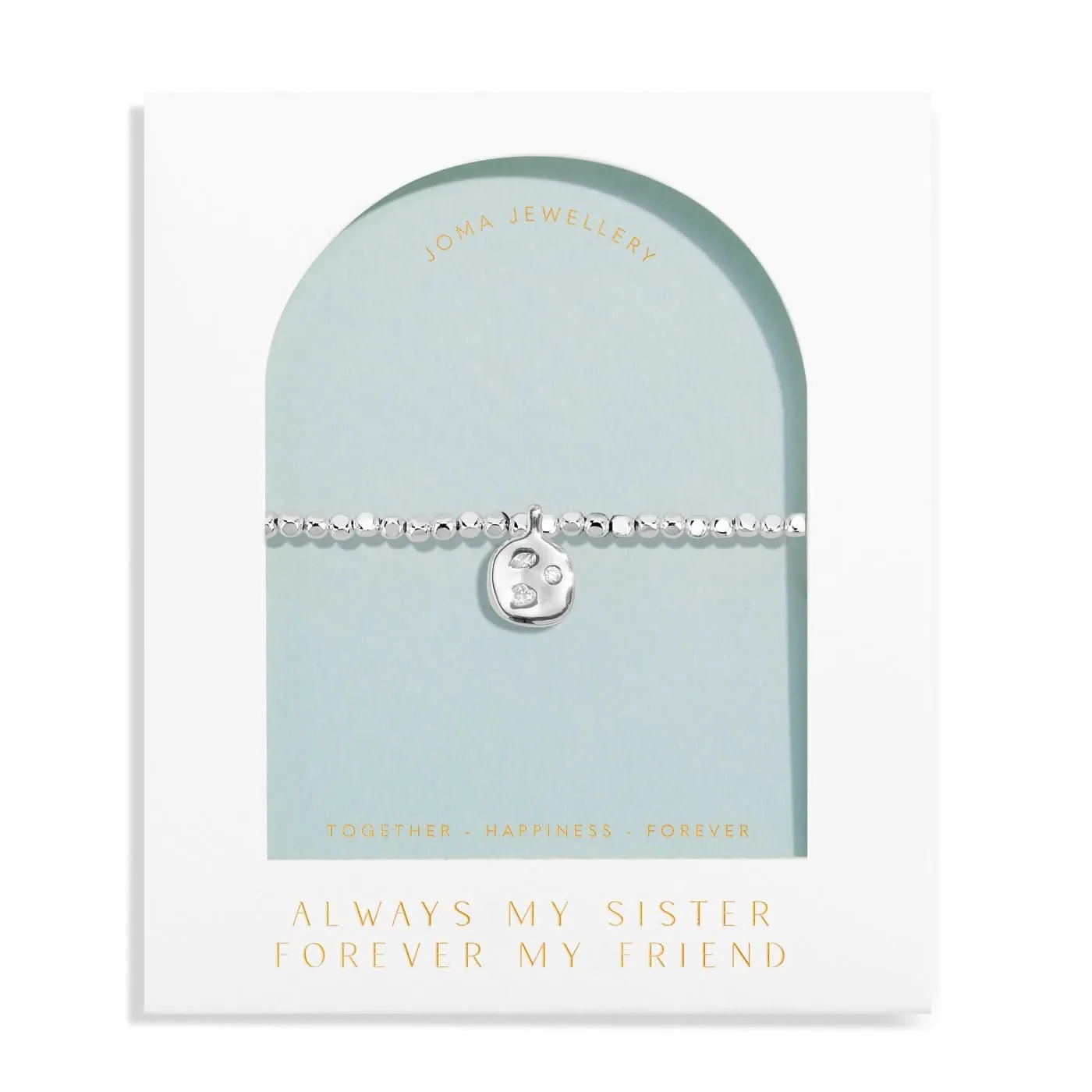 Dolce Vita Always My Sister Forever My Friend Silver Plated Bracelet 8506