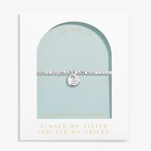 Dolce Vita Always My Sister Forever My Friend Silver Plated Bracelet 8506