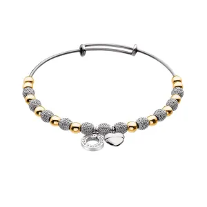 Emozioni Silver and Yellow Gold Plated Bracelet