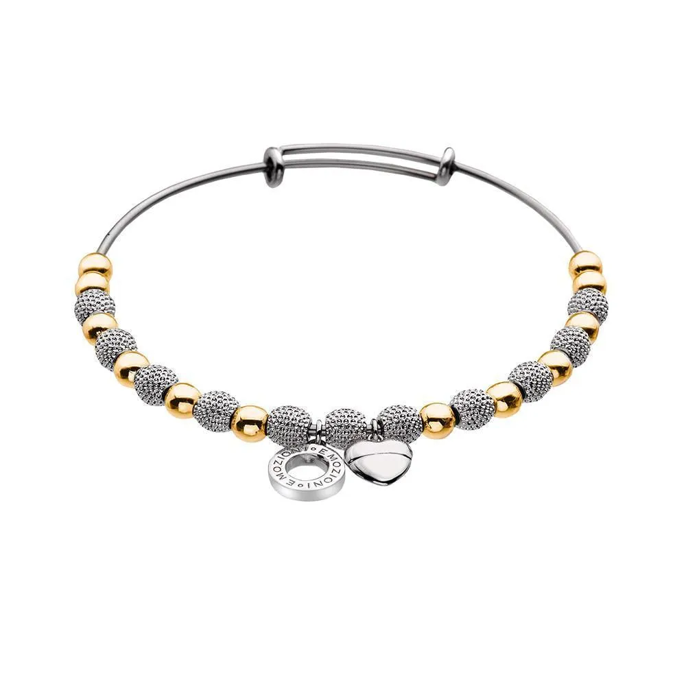 Emozioni Silver and Yellow Gold Plated Bracelet