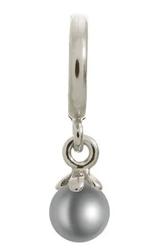 Endless Jewellery Charm Pearl Ball Grey Silver D
