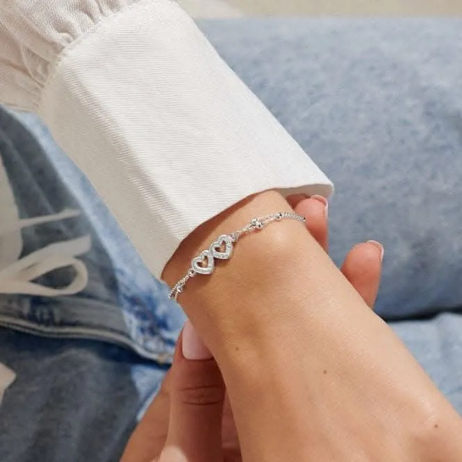 Every Day I Love You More Silver Plated 18cm   3cm Bracelet 6740