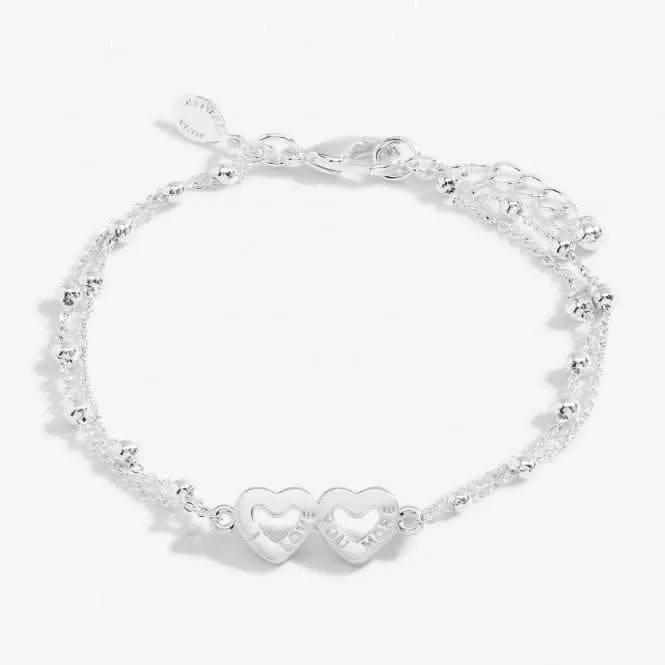 Every Day I Love You More Silver Plated 18cm   3cm Bracelet 6740