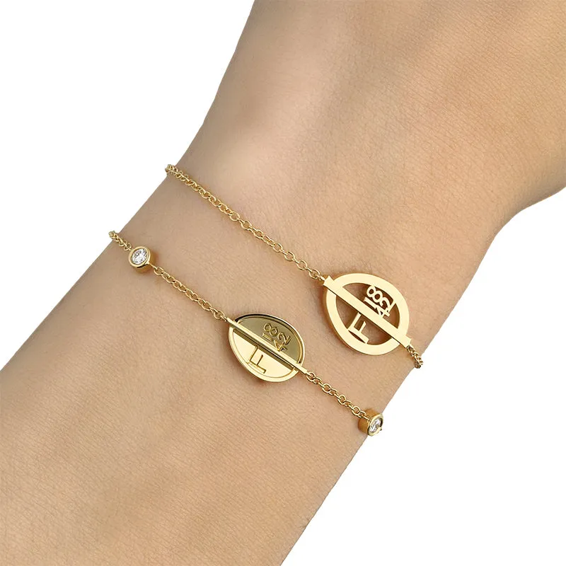 Faberge 1842 18ct Yellow Gold Egg Chain Bracelet