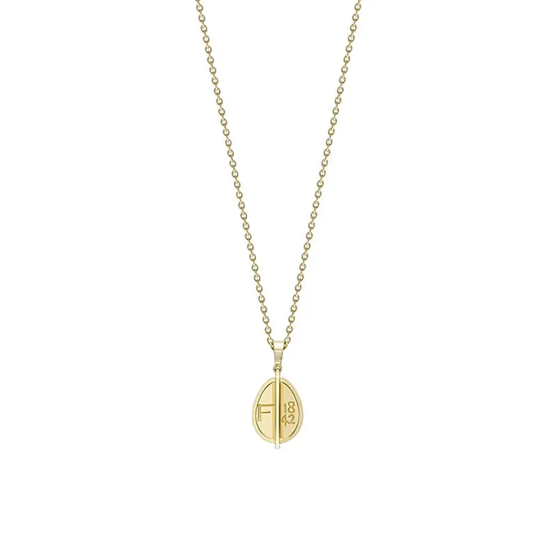 Faberge 1842 18ct Yellow Gold Petite Egg Pendant