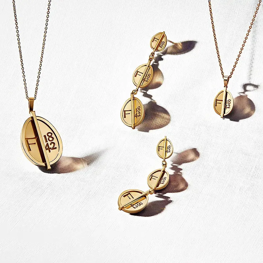 Faberge 1842 18ct Yellow Gold Petite Egg Pendant