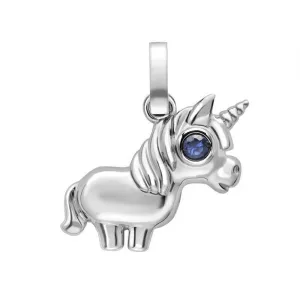 Faberge Essence White Gold Sapphire Unicorn Charm D