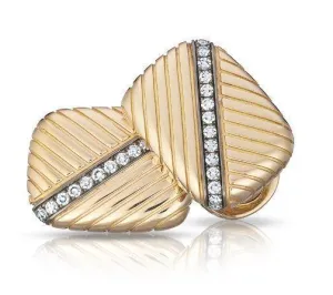 Faberge Heritage Sergei 18ct Rose Gold Diamond Cufflinks