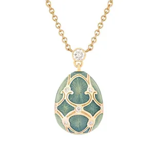 Faberge Palais Tsarskoye Selo 18ct Yellow Gold Diamond Small Pendant