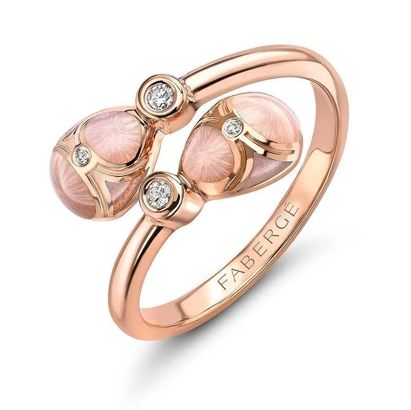 Faberge Palais Tsarskoye Selo Rose Crossover Ring