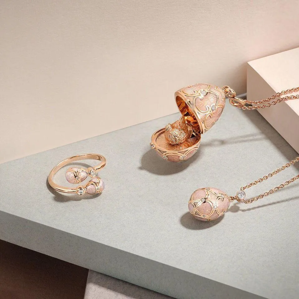 Faberge Palais Tsarskoye Selo Rose Crossover Ring