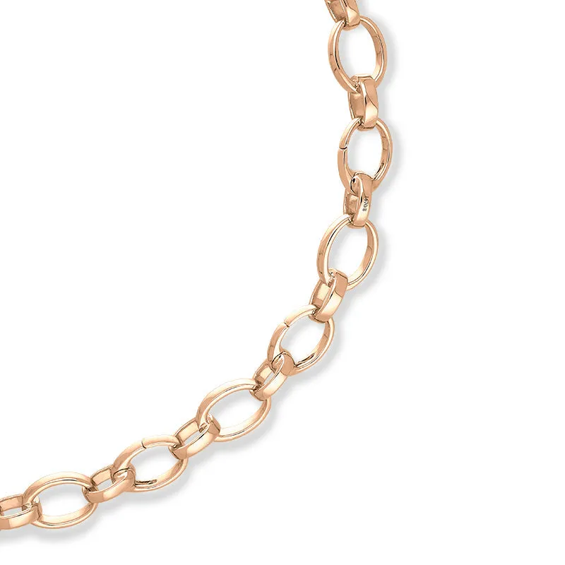 Faberge Treillage 18ct Rose Gold Chain Bracelet For Charms