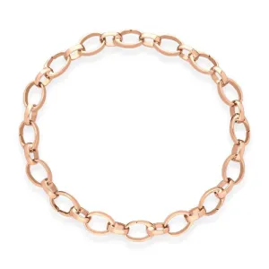 Faberge Treillage 18ct Rose Gold Chain Bracelet For Charms