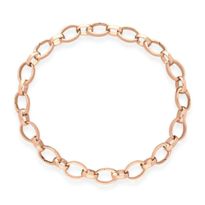 Faberge Treillage 18ct Rose Gold Chain Bracelet For Charms