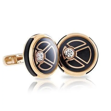 Faberge Visionnaire 18ct Rose Gold Diamond Cufflinks