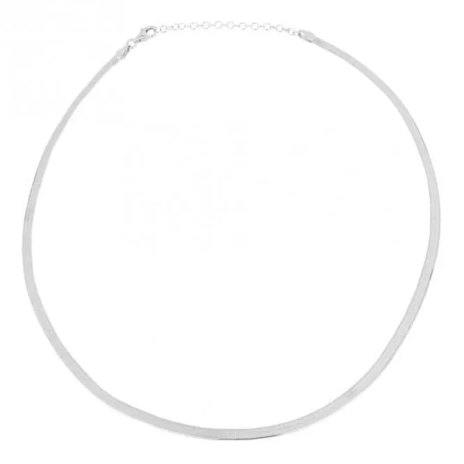 Flat Herringbone 40 6cm Necklace N4536