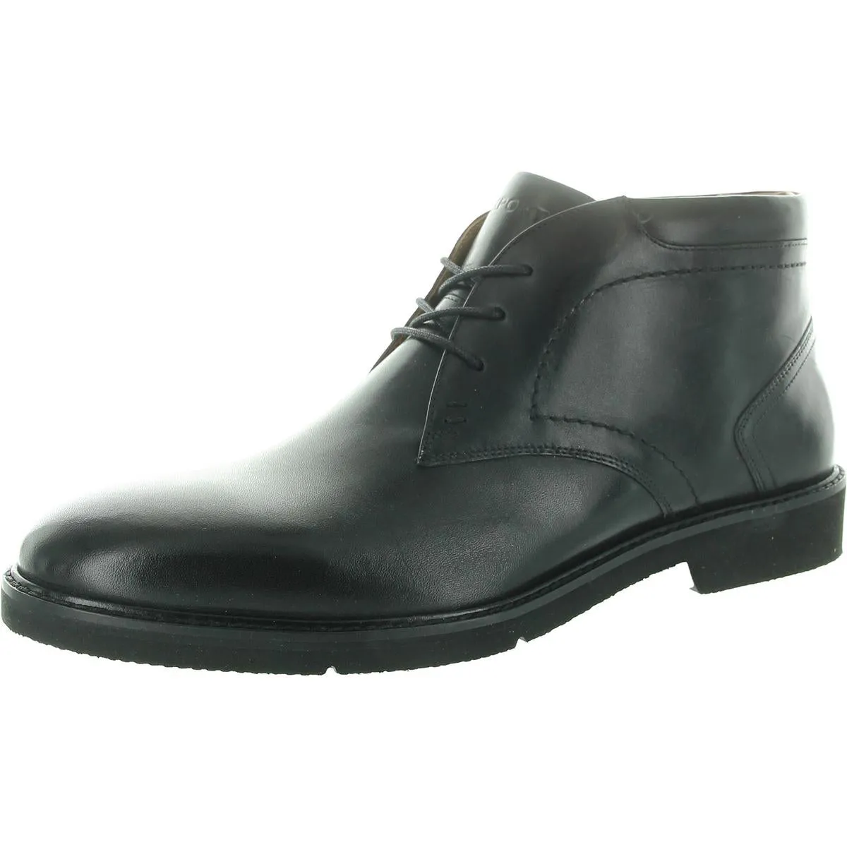 FLYNN Mens Lace-Up Leather Chukka Boots