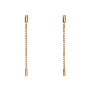 Fope Aria 18ct Rose Gold 0.09ct Diamond Pendant Earrings