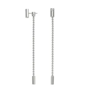 Fope Aria 18ct White Gold 0.09ct Diamond Pendant Earrings