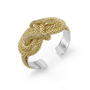 Fope Circe 18ct Yellow Gold 2.55ct Diamond Knot Bangle