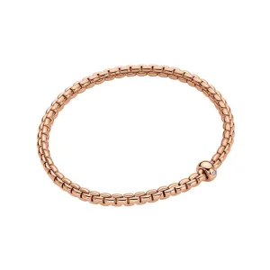 Fope Eka 18ct Rose Gold 0.01ct Diamond Flexible Bracelet