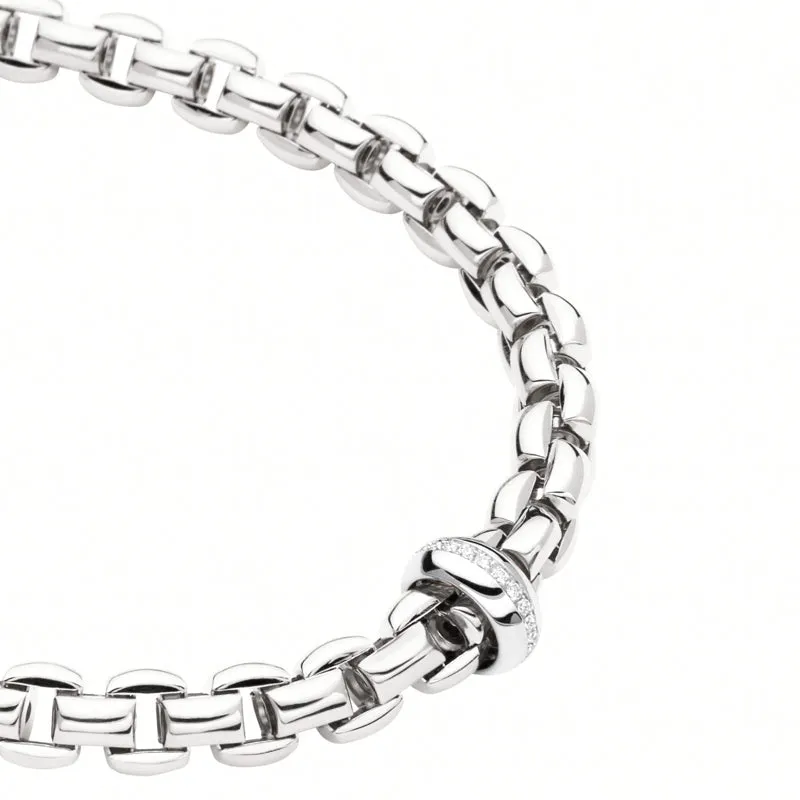 Fope Eka 18ct White Gold 0.19ct Diamond Necklace