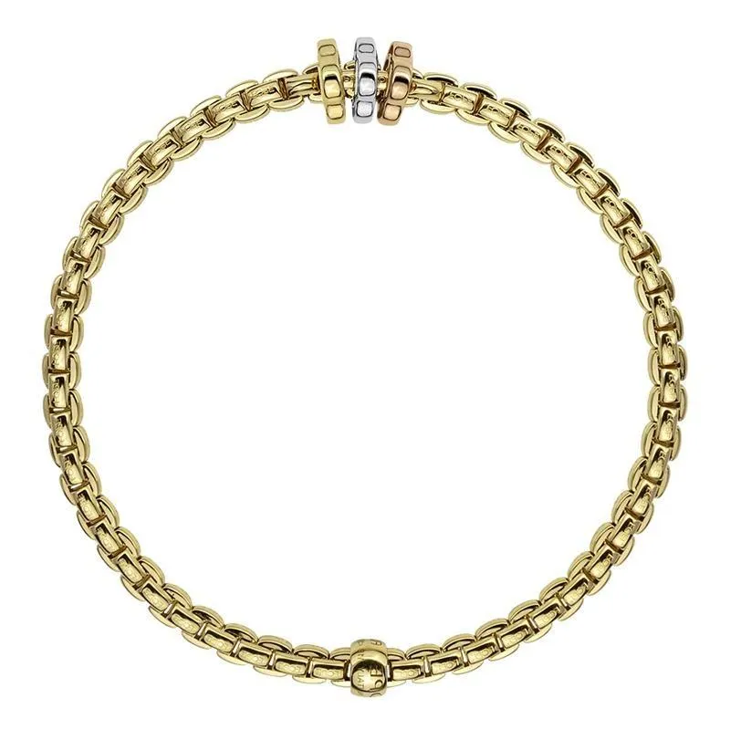 Fope Eka Tiny 18ct Yellow Gold Bracelet