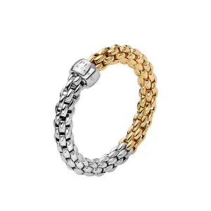 Fope Essentials 18ct White and Yellow Gold Ring