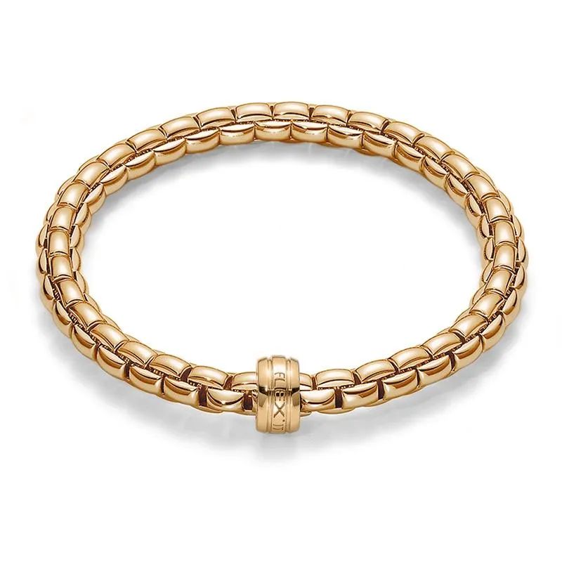 Fope Flex'It Eka 18ct Rose Gold Bracelet
