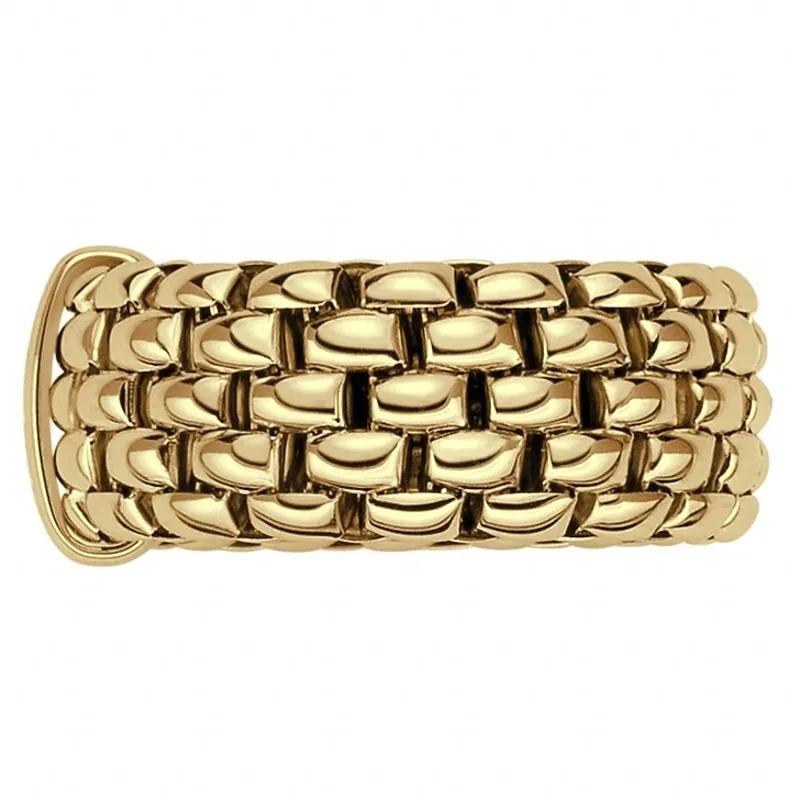 Fope Flex'it Essentials 18ct Yellow Gold Wide Ring