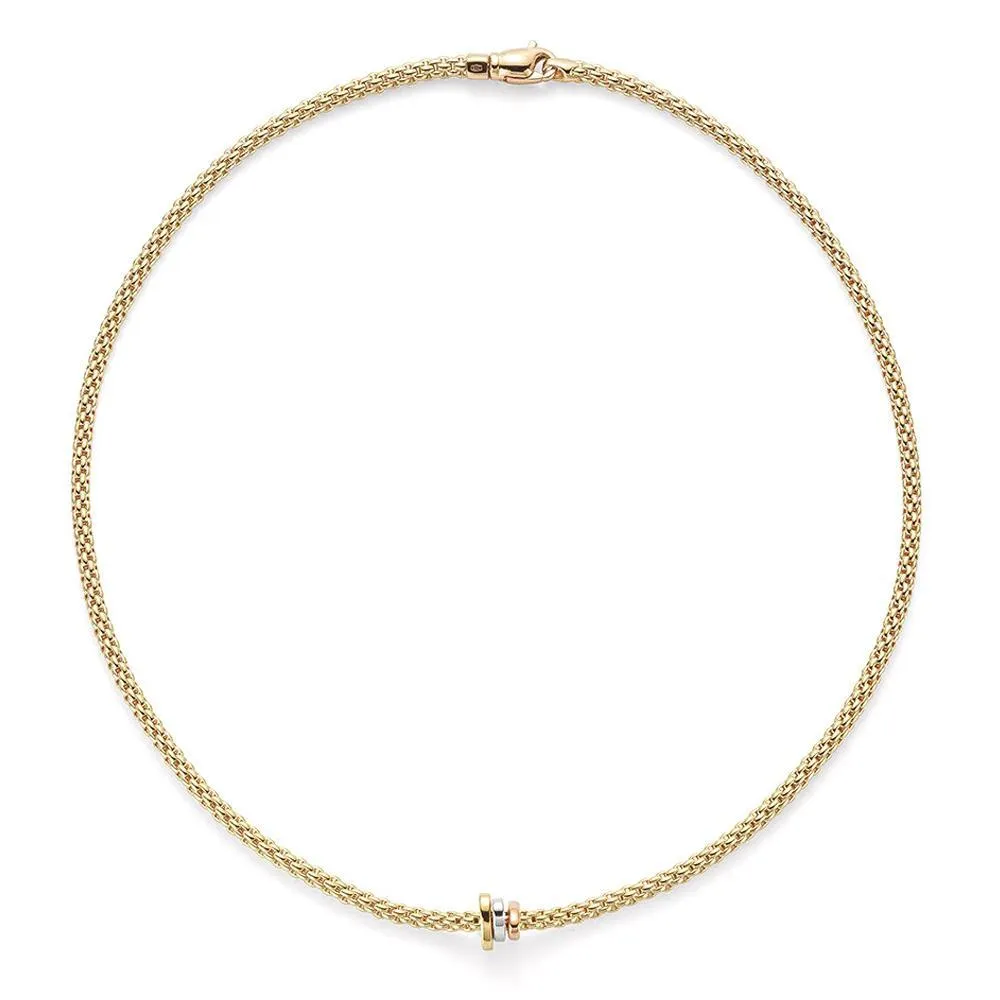Fope Flex'it Prima 18ct Yellow Gold 43cm Necklace