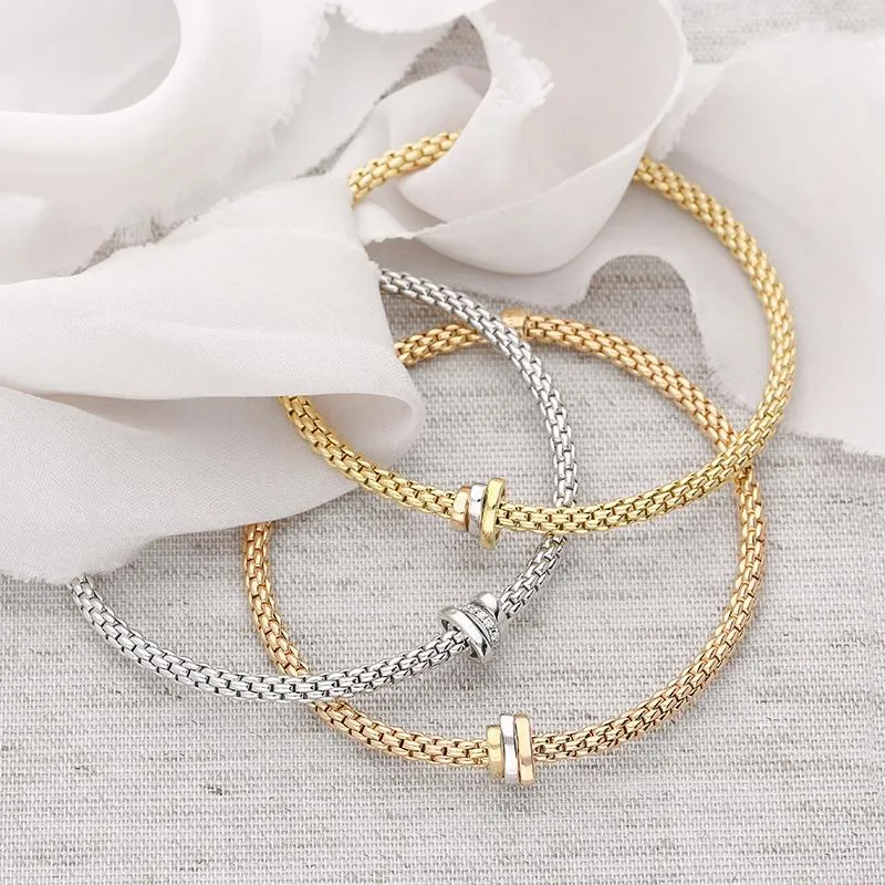 Fope Flex'it Prima 18ct Yellow Gold Bracelet