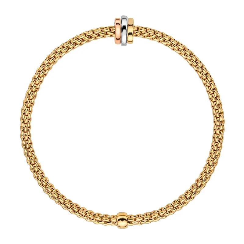 Fope Flex'it Prima 18ct Yellow Gold Bracelet