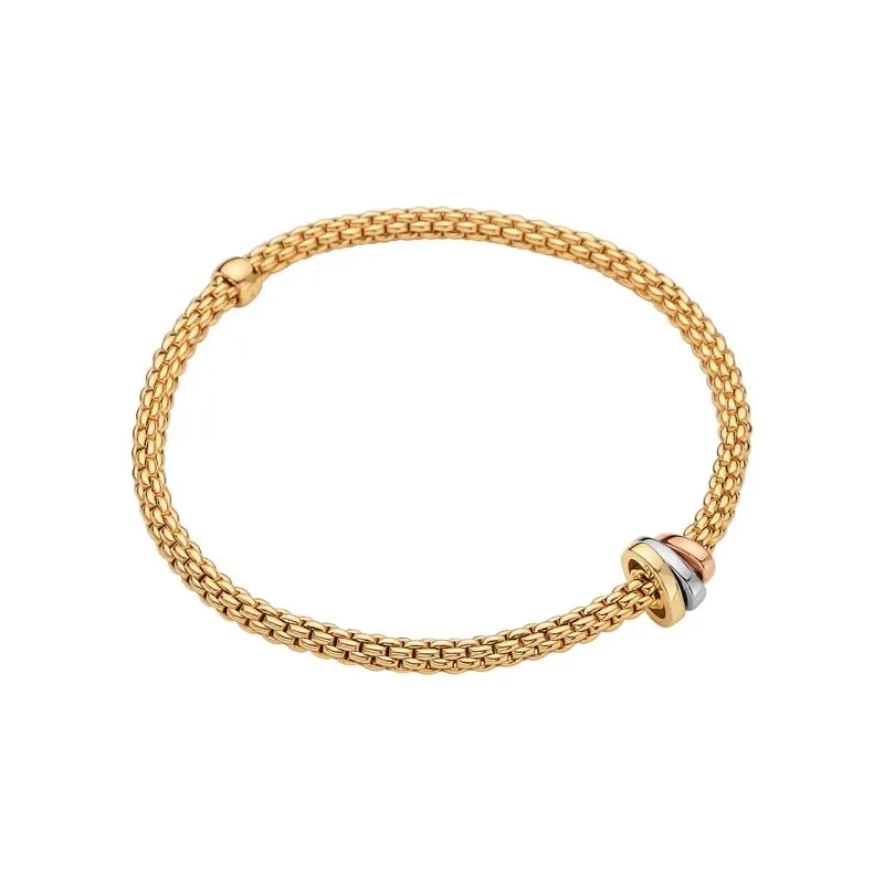 Fope Flex'it Prima 18ct Yellow Gold Bracelet