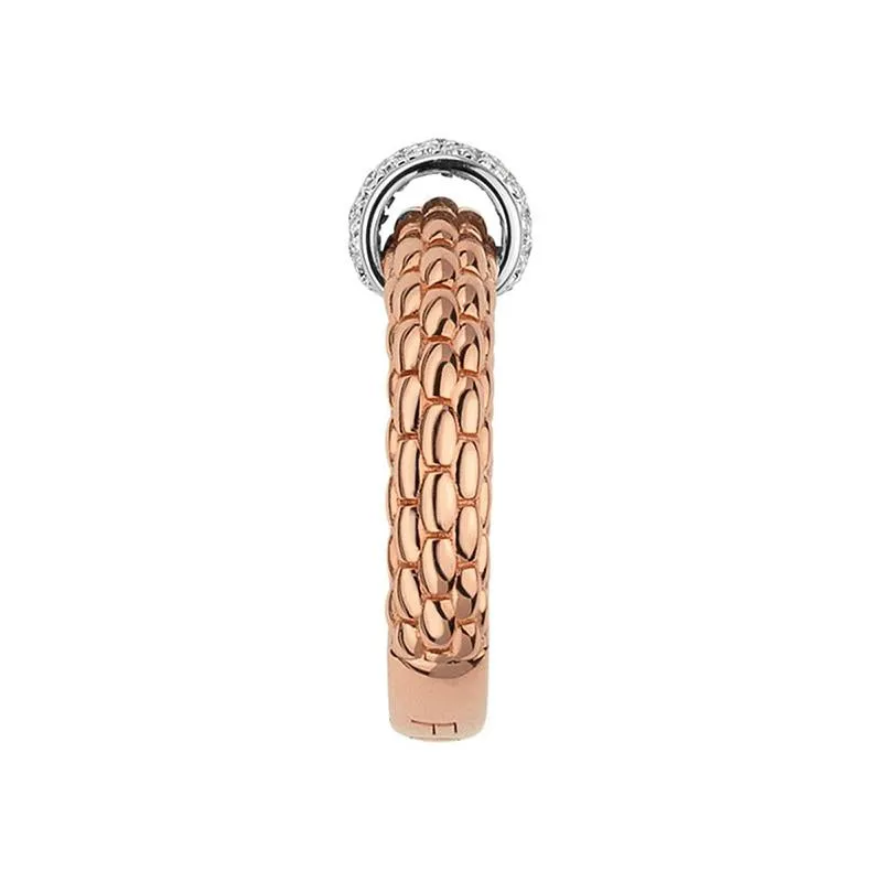 Fope Flex'it Solo 18ct Rose Gold 0.20ct Diamond Ring