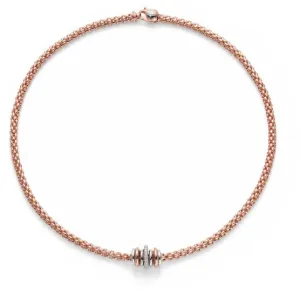 Fope Flex'It Solo 18ct Rose Gold 0.41ct Diamond Necklace