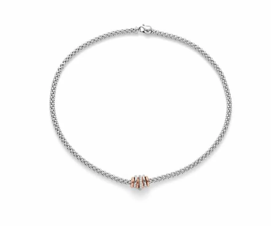 Fope Flex'It Solo 18ct White Gold 0.41ct Diamond Necklace