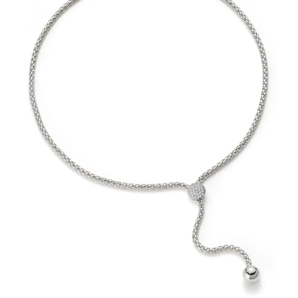 Fope Flex'It Solo 18ct White Gold 0.41ct Diamond Necklace