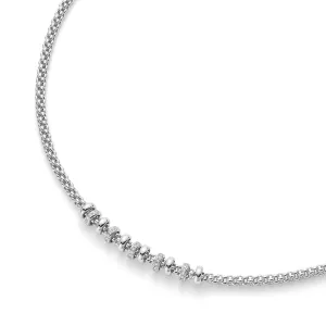 Fope Flex'It Solo 18ct White Gold 0.50ct Diamond Necklace