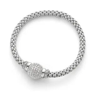 Fope Flex'It Solo 18ct White Gold 1.64ct Diamond Bracelet