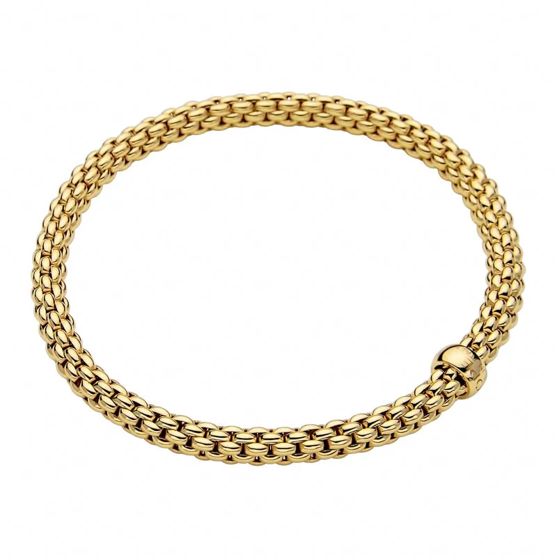 Fope Flex'it Solo 18ct Yellow Gold Bracelet