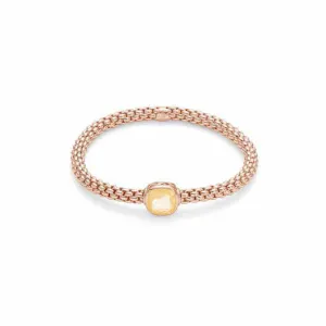 Fope FLEX'IT SOLO Bracelet Citrine 18ct Rose Gold Medium