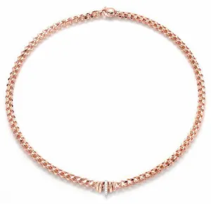 Fope Flex'It Wild Rose 18ct Rose Gold 0.12ct Diamond Necklace