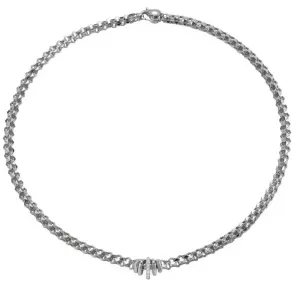 Fope Flex'It Wild Rose 18ct White Gold 0.12ct Diamond Necklace