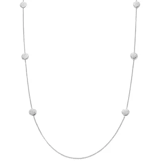 Fope Lovely Daisy 18ct White Gold 90cm Necklace